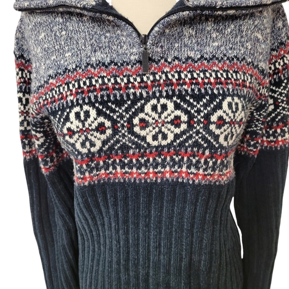 VTG Carolyn Taylor Essentials for By Design Ugly Christmas Sweater Snowflakes - Picture 6 of 13